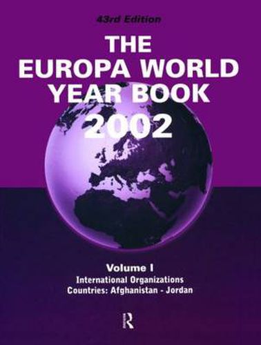 Cover image for Europa World Year Bk 2002 V1