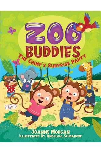 Cover image for Zoo Buddies: The Chimps' Surprise Party