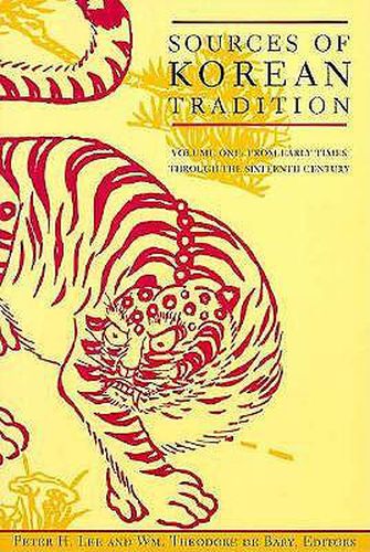 Cover image for Sources of Korean Tradition: From Early Times Through the Sixteenth Century