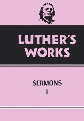 Cover image for Luther's Works, Volume 51: Sermons 1