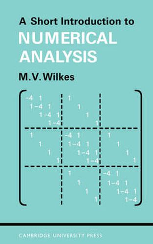Cover image for A Short Introduction to Numerical Analysis