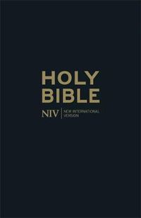 Cover image for NIV Thinline Black Leather Bible