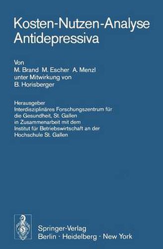 Kosten-Nutzen-Analyse Antidepressiva