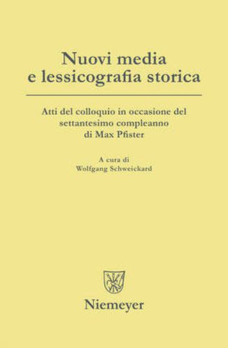 Cover image for Nuovi media e lessicografia storica