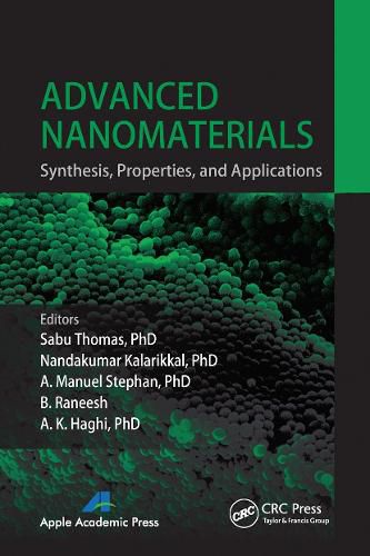 Cover image for Advanced Nanomaterials: Synthesis, Properties, and Applications