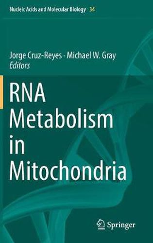 Cover image for RNA Metabolism in Mitochondria