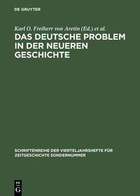 Cover image for Das deutsche Problem in der neueren Geschichte