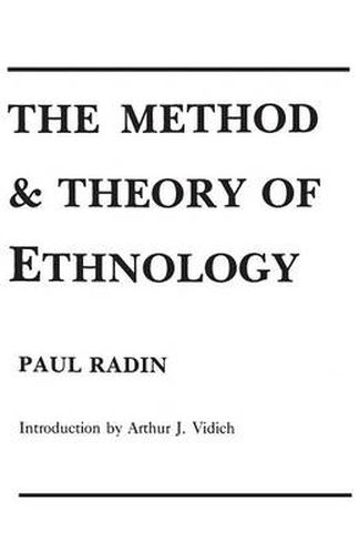 Cover image for The Method and Theory of Ethnology