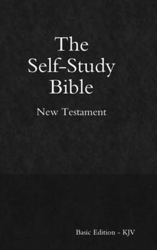 Cover image for Self-Study Bible - Basic Edition - New Testament - Hardcover