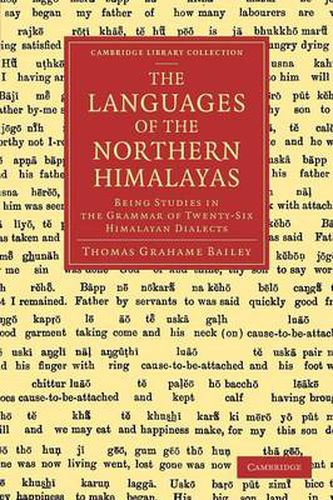 Cover image for Languages of the Northern Himalayas: Being Studies in the Grammar of Twenty-Six Himalayan Dialects