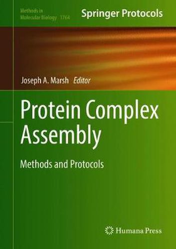 Cover image for Protein Complex Assembly: Methods and Protocols