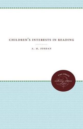 Cover image for Children's Interests in Reading