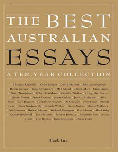 Cover image for The Best Australian Essays: A Ten-Year Collection