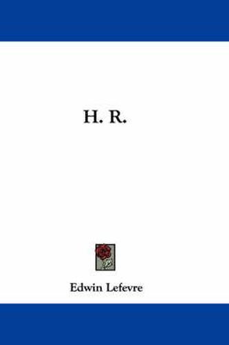 Cover image for H. R.