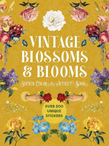 Cover image for Vintage Blossoms and Blooms Sticker, Color and Activity Book