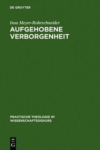 Cover image for Aufgehobene Verborgenheit