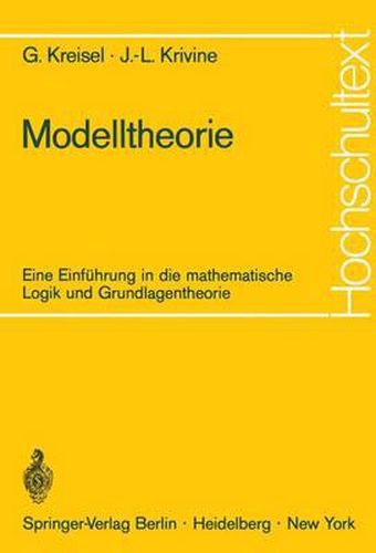 Cover image for Modelltheorie