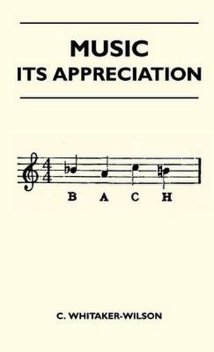 Cover image for Music - Its Appreciation