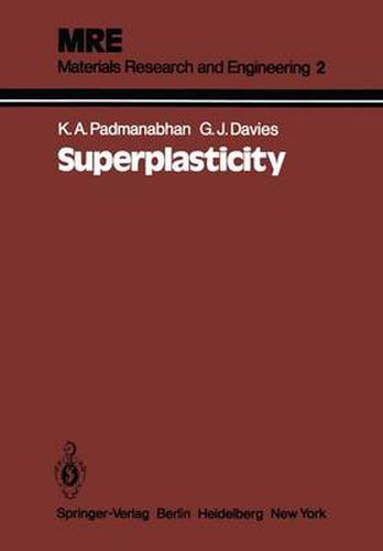 Cover image for Superplasticity: Mechanical and Structural Aspects, Environmental Effects, Fundamentals and Applications