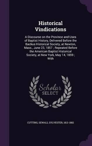 Cover image for Historical Vindications