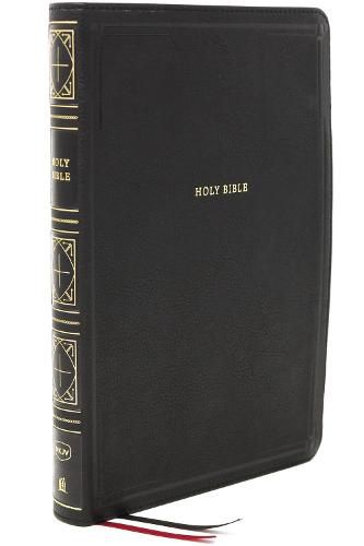 Cover image for NKJV Holy Bible, Giant Print Thinline Bible, Black Leathersoft, Thumb Indexed, Red Letter, Comfort Print: New King James Version