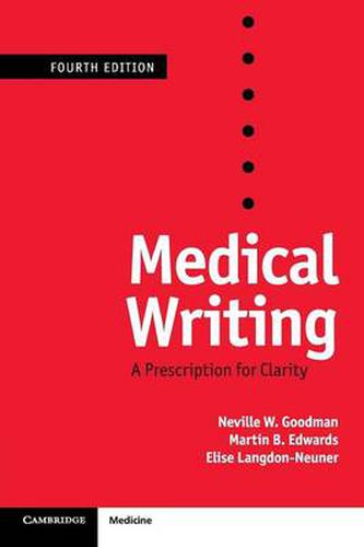 Cover image for Medical Writing: A Prescription for Clarity