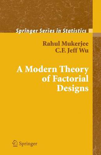 Cover image for A Modern Theory of Factorial Design