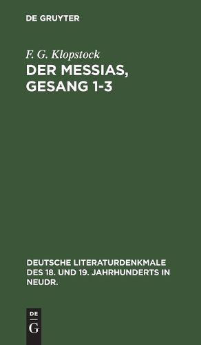 Cover image for Der Messias, Gesang 1-3