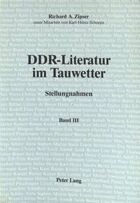 Cover image for DDR-Literatur Im Tauwetter: Band III: Stellungnahmen