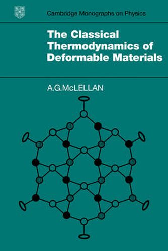 Cover image for The Classical Thermodynamics of Deformable Materials