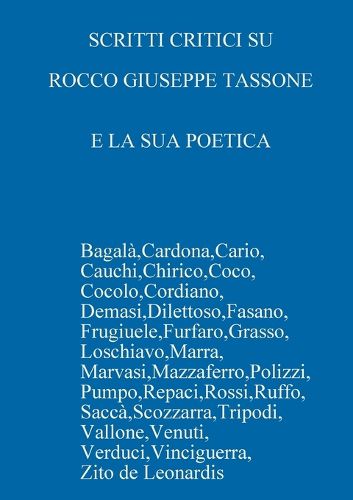 Cover image for Scritti Critici Su Rocco Giuseppe Tassone E La Sua Poetica