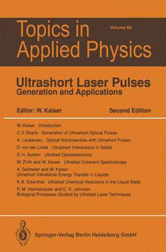 Cover image for Ultrashort Laser Pulses: Generation and Applications