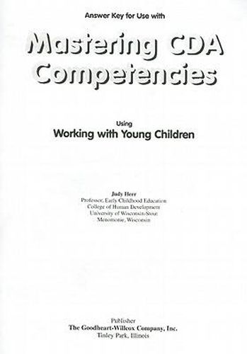 Cover image for Mastering CDA Competencies Answer Key