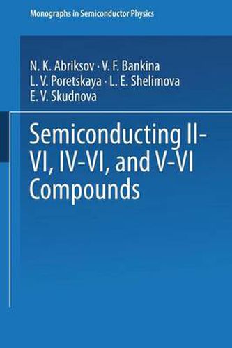 Cover image for Semiconducting II-VI, IV-VI, and V-VI Compounds