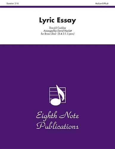 Cover image for Lyric Essay: Score & Parts