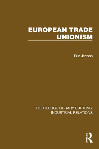 Cover image for European Trade Unionism