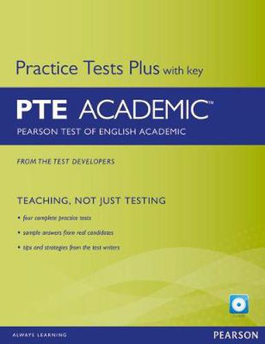 Cover image for Pearson Test of English Academic Practice Tests Plus and CD-ROM with Key Pack