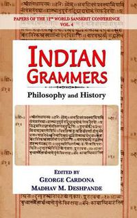 Cover image for Indian Grammars: Philology and History