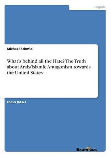Cover image for What's behind all the Hate? The Truth about Arab/Islamic Antagonism towards the United States