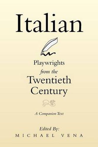 Cover image for Italian Playwrights from the Twentieth Century: A Companion Text