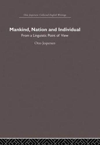 Cover image for Mankind, Nation and Individual