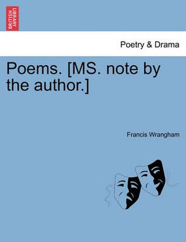 Cover image for Poems. [Ms. Note by the Author.]