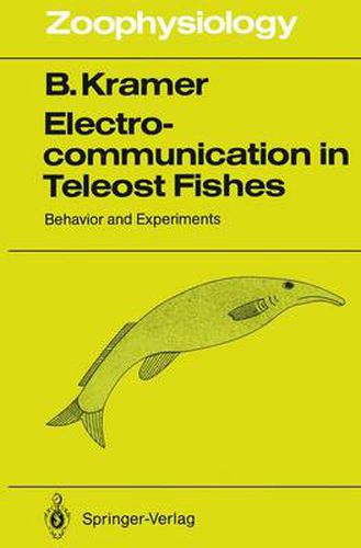 Cover image for Electrocommunication in Teleost Fishes: Behavior and Experiments