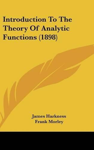 Cover image for Introduction to the Theory of Analytic Functions (1898)