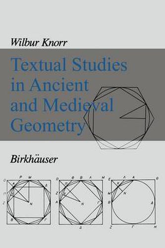 Cover image for Textual Studies in Ancient and Medieval Geometry