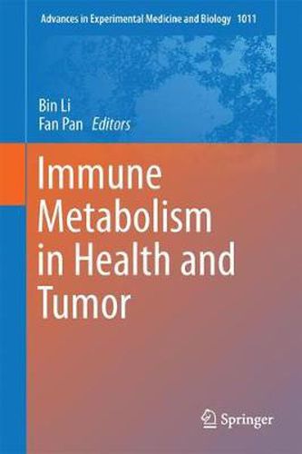 Cover image for Immune Metabolism in Health and Tumor