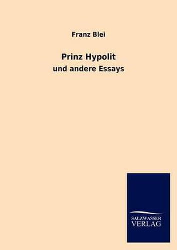 Cover image for Prinz Hypolit