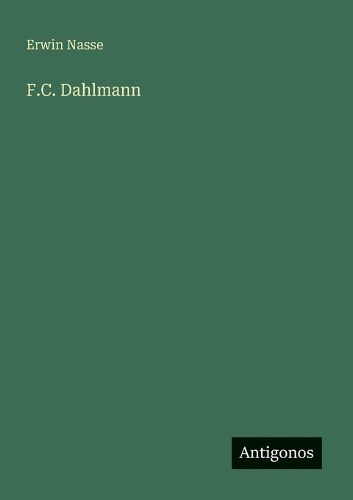 Cover image for F.C. Dahlmann
