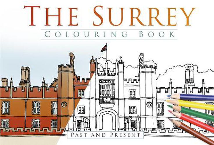 Cover image for The Surrey Colouring Book: Past and Present