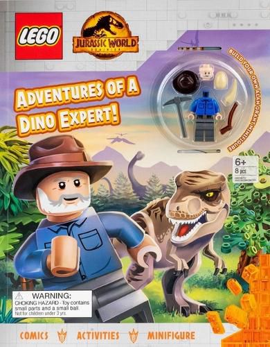 Cover image for Lego Jurassic World Dominion: Adventures of a Dino Expert!